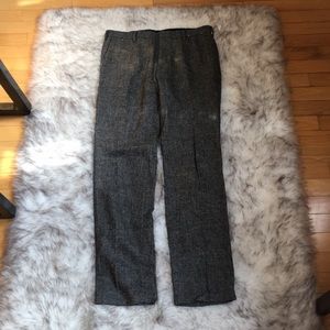 Uniqlo MENS Pleated Herringbone Pants NWOT